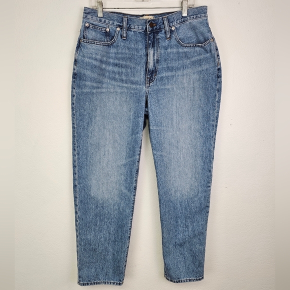 Madewell The Slouchy Boyjean High Rise Relaxed Jeans Rubyvale Wash Sz 32 EUC - Picture 3 of 12
